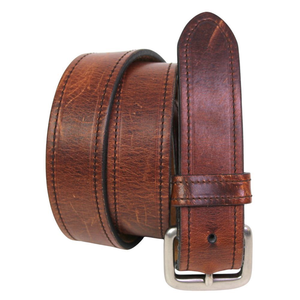 The Original Arizona BROWN REAL LEATHER 1 3/8"Wd CASUAL DRESS MEN'S BELT 34 (X76